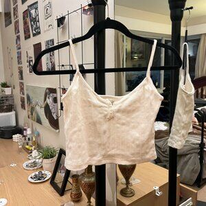 Brandy Melville button-up tank top
